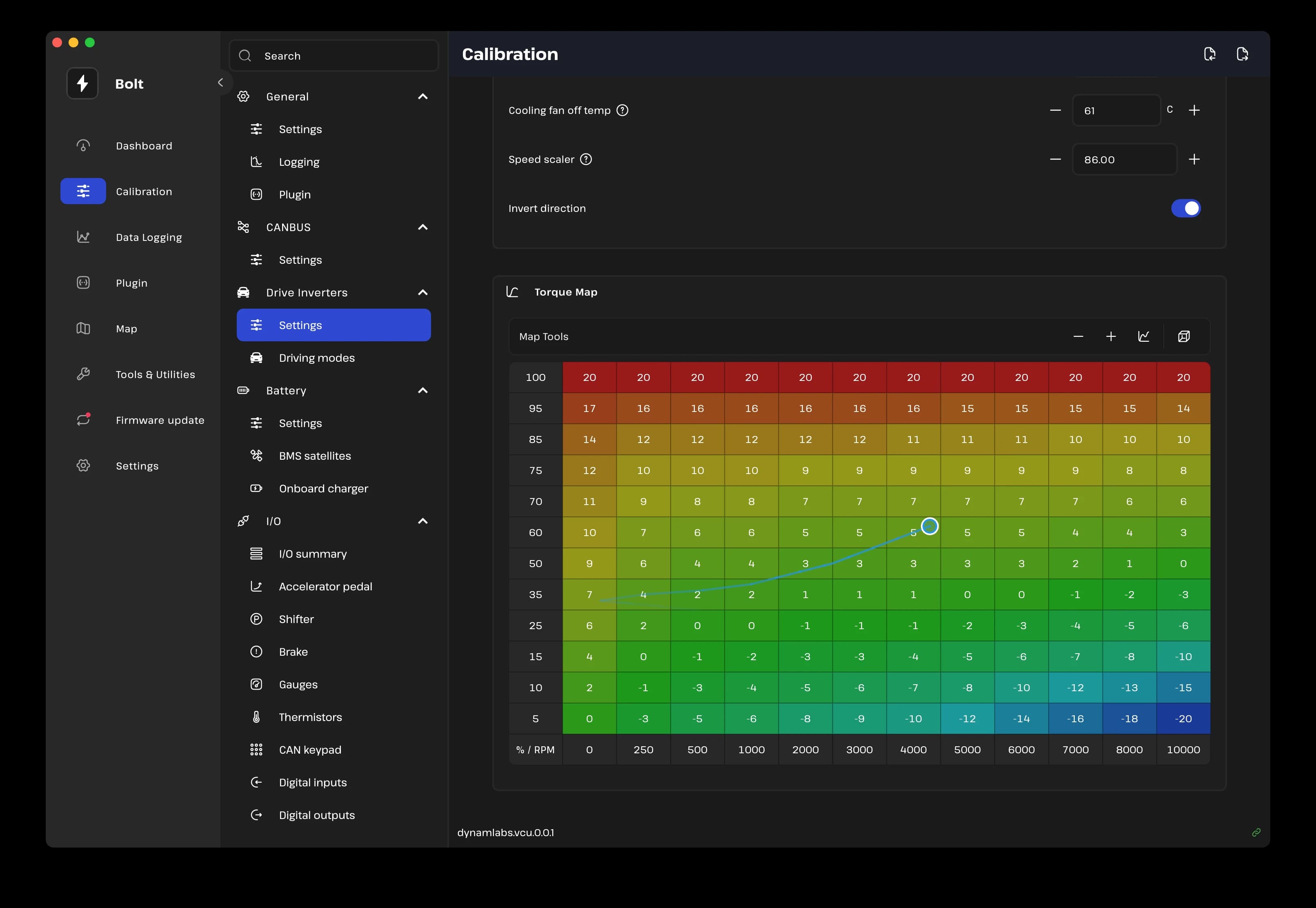 Bolt App Calibration