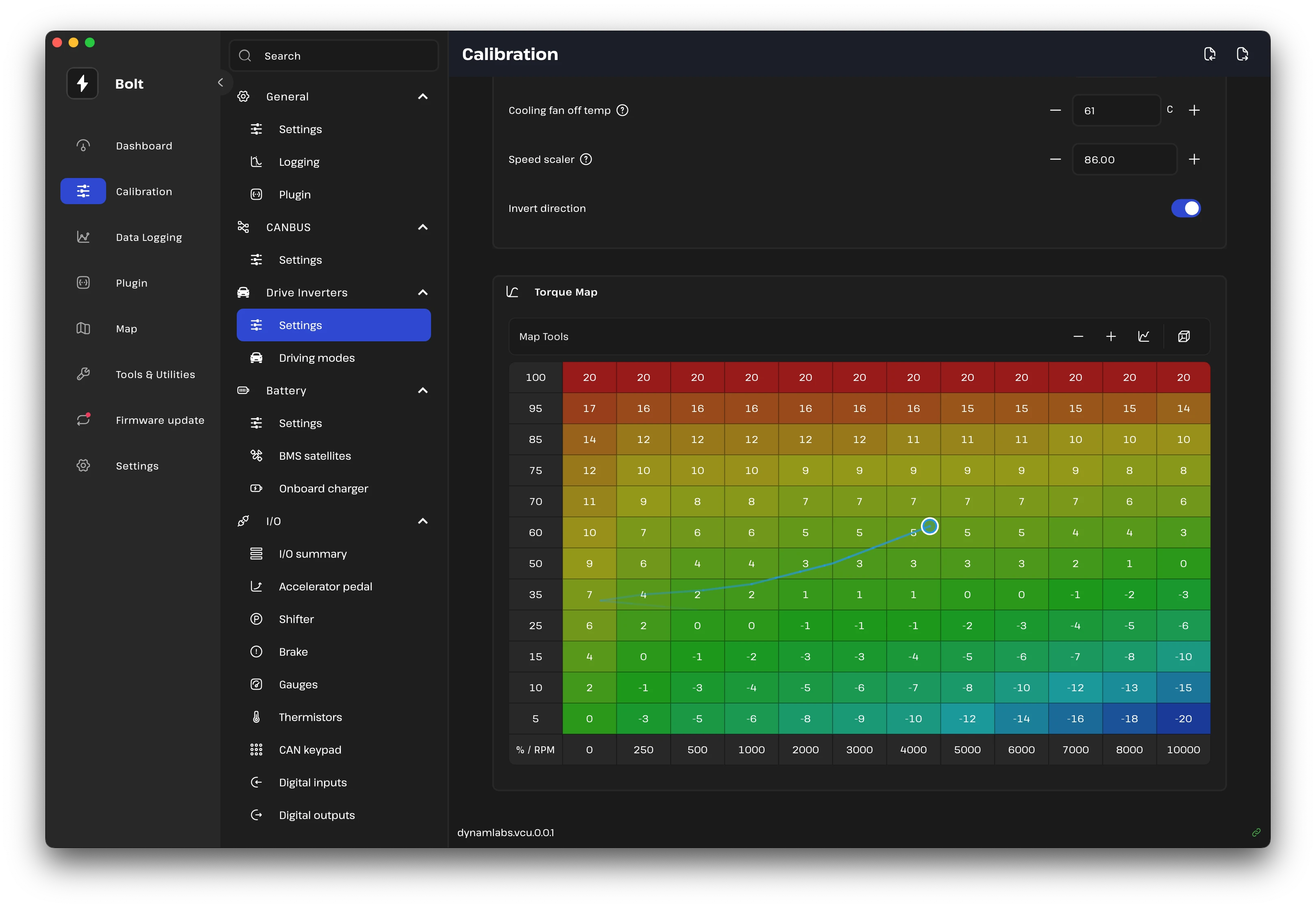 Bolt App Calibration